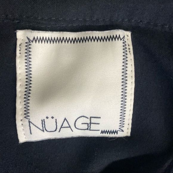 Nuage Black Long Sleeve Button Up Blouse - Picture 4 of 6